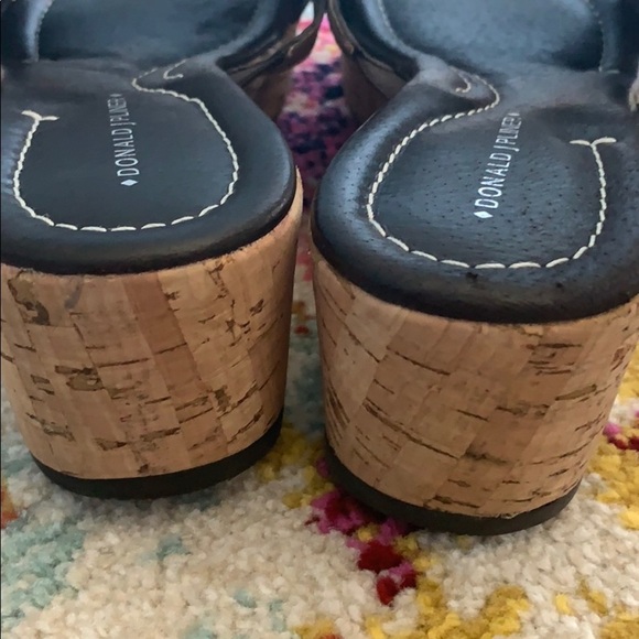 Donald J Pliner Suza Cork Platform Wedge Sandals - Picture 7 of 8